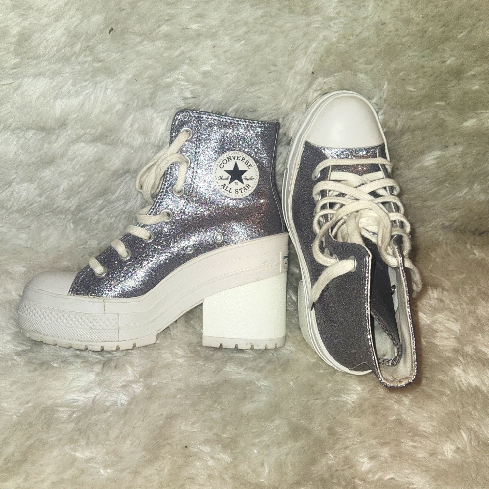 Converse high top heels